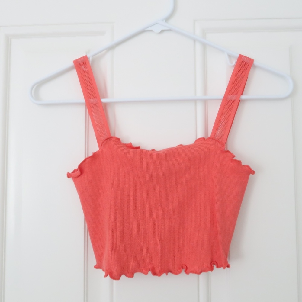 Urban Outfitters Savannah Mesh Strap Cropped Top